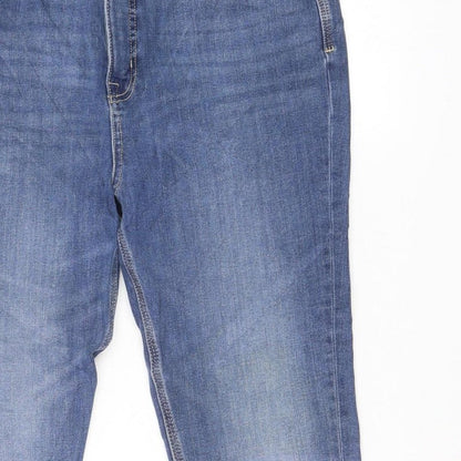 Marks and Spencer Women Blue Size 14 Short Ivy Magic Skinny Jeans