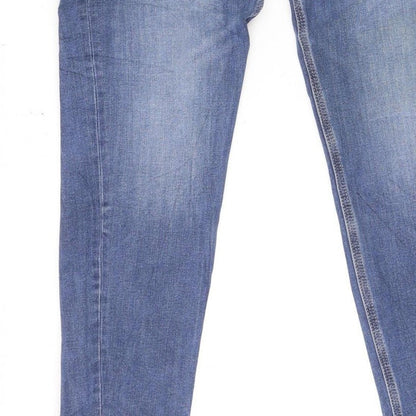 Marks and Spencer Women Blue Size 14 Short Ivy Magic Skinny Jeans