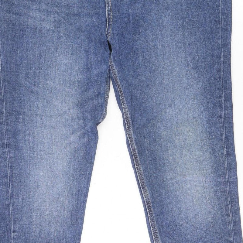 Marks and Spencer Women Blue Size 14 Short Ivy Magic Skinny Jeans