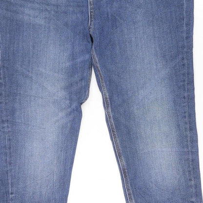 Marks and Spencer Women Blue Size 14 Short Ivy Magic Skinny Jeans