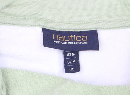 Nautica Men Multicoloured M 1/4 Zip Striped Logo Sweatshirt