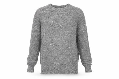 Hollister Men’s Grey XS/S V-Neck Chunky Knit Pullover Jumper