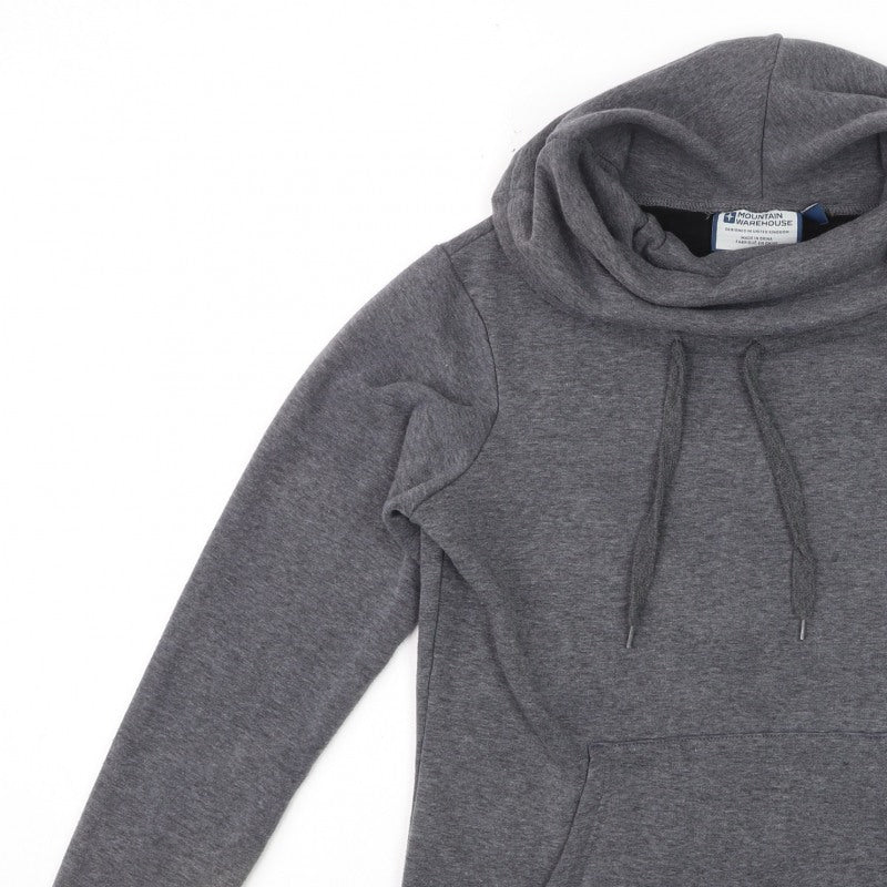 Mountain Warehouse Women’s Grey UK 8 Pullover Hoodie Hooded Pockets