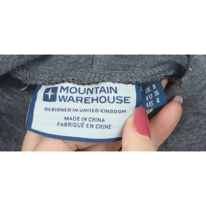 Mountain Warehouse Women’s Grey UK 8 Pullover Hoodie Hooded Pockets