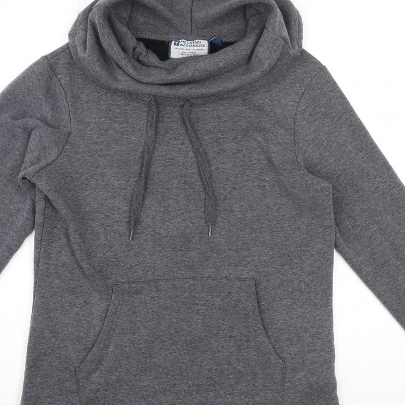 Mountain Warehouse Women’s Grey UK 8 Pullover Hoodie Hooded Pockets
