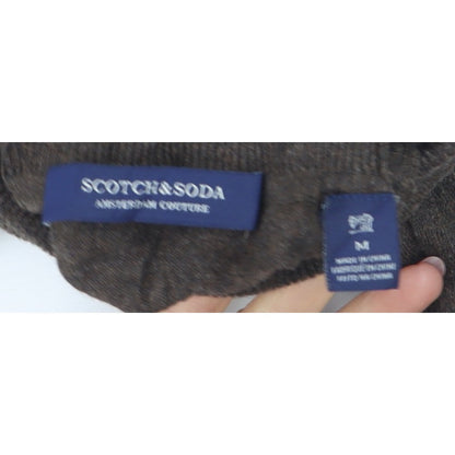 Scotch & Soda Men Brown M Roll Neck Cotton Cashmere Knit Pullover Jumper