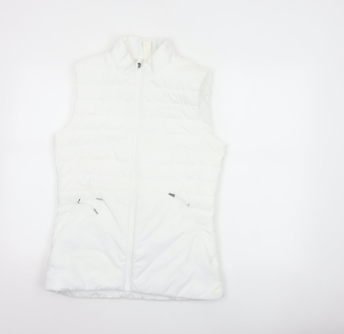 TOG24 Women’s White Size 8 Padded Puffer Gilet Waistcoat