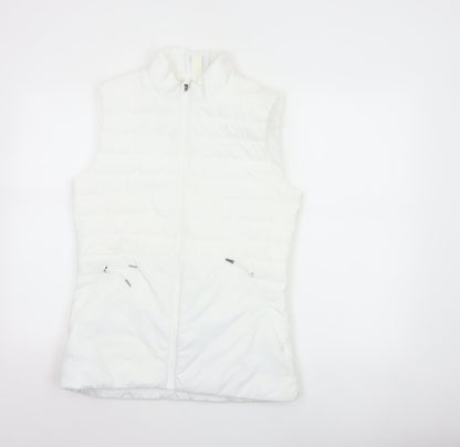 TOG24 Women’s White Size 8 Padded Puffer Gilet Waistcoat