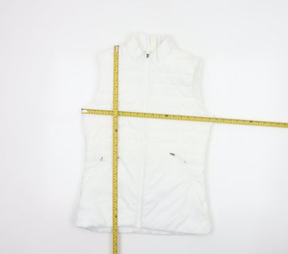 TOG24 Women’s White Size 8 Padded Puffer Gilet Waistcoat