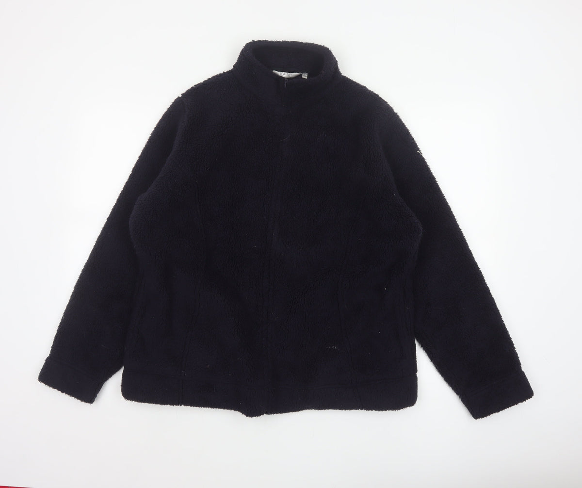 EWM Women’s Black Size 20 Fleece 1/4 Zip Collared Jacket