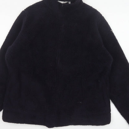 EWM Women’s Black Size 20 Fleece 1/4 Zip Collared Jacket