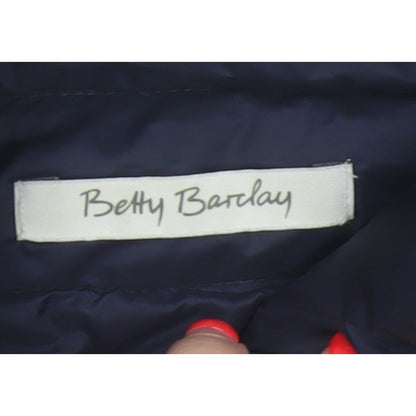 Betty Barclay Women Navy UK 12 Puffer Gilet Down Quilted Bodywarmer