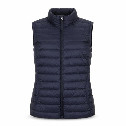 Betty Barclay Women Navy UK 12 Puffer Gilet Down Quilted Bodywarmer
