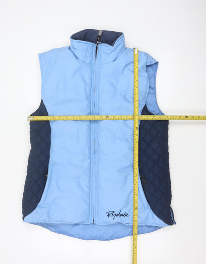 Rydale Women’s Blue Quilted Padded Gilet Waistcoat Size 16