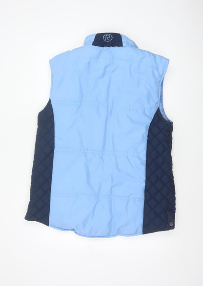 Rydale Women’s Blue Quilted Padded Gilet Waistcoat Size 16