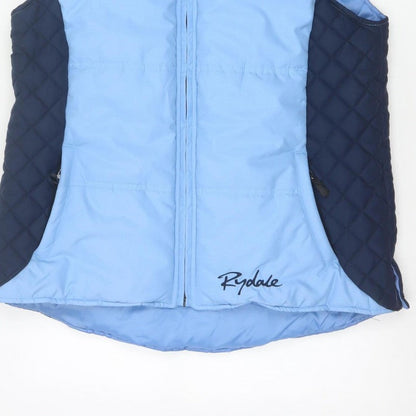 Rydale Women’s Blue Quilted Padded Gilet Waistcoat Size 16