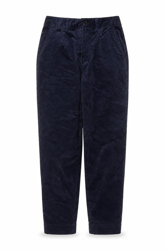 Per Una Women’s Navy Blue Corduroy Tapered Trousers Size 8