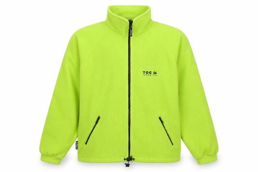 Front view of TOG 24 Men’s Green L Polartec Fleece Full Zip Outdoor Jacket