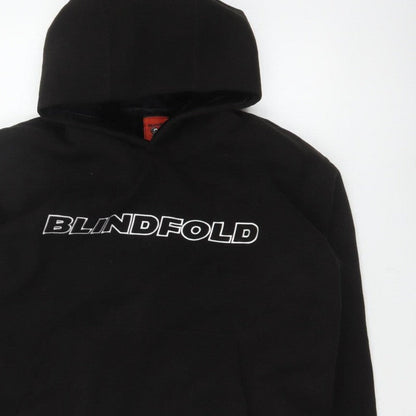 Blindfold Men’s Black S Pullover Logo Graphic Hooded Hoodie