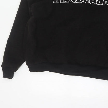 Blindfold Men’s Black S Pullover Logo Graphic Hooded Hoodie