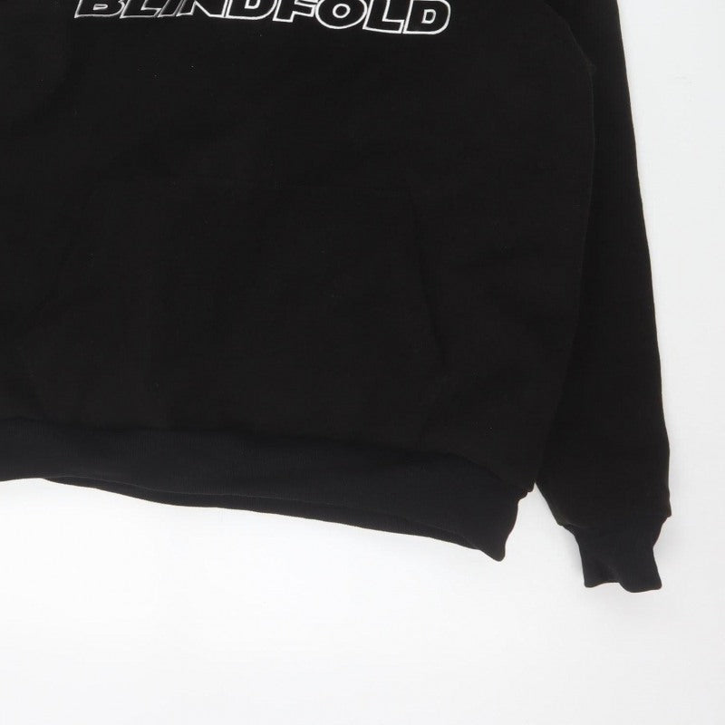 Blindfold Men’s Black S Pullover Logo Graphic Hooded Hoodie