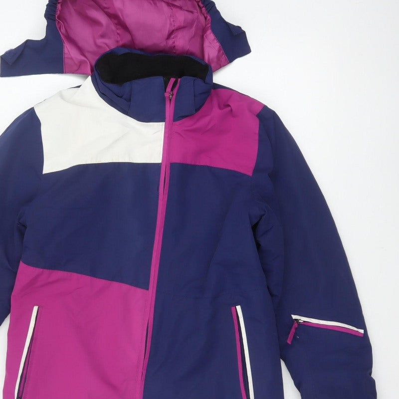 Crane Girls Multicoloured 11-12 Years Ski Jacket Hooded Waterproof
