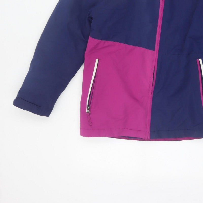 Crane Girls Multicoloured 11-12 Years Ski Jacket Hooded Waterproof