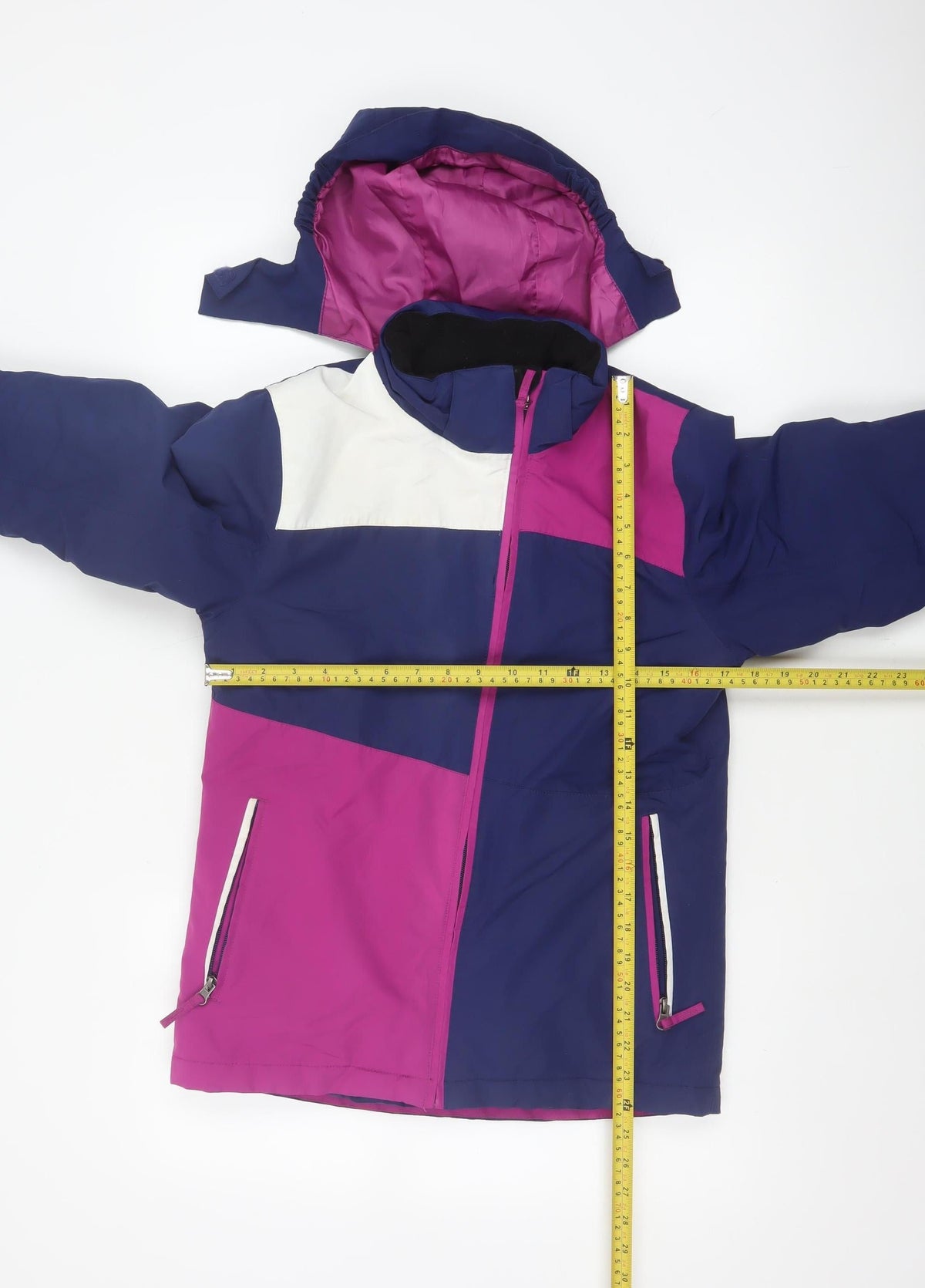 Crane Girls Multicoloured 11-12 Years Ski Jacket Hooded Waterproof