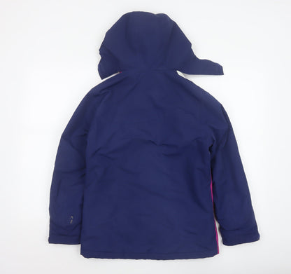 Crane Girls Multicoloured 11-12 Years Ski Jacket Hooded Waterproof