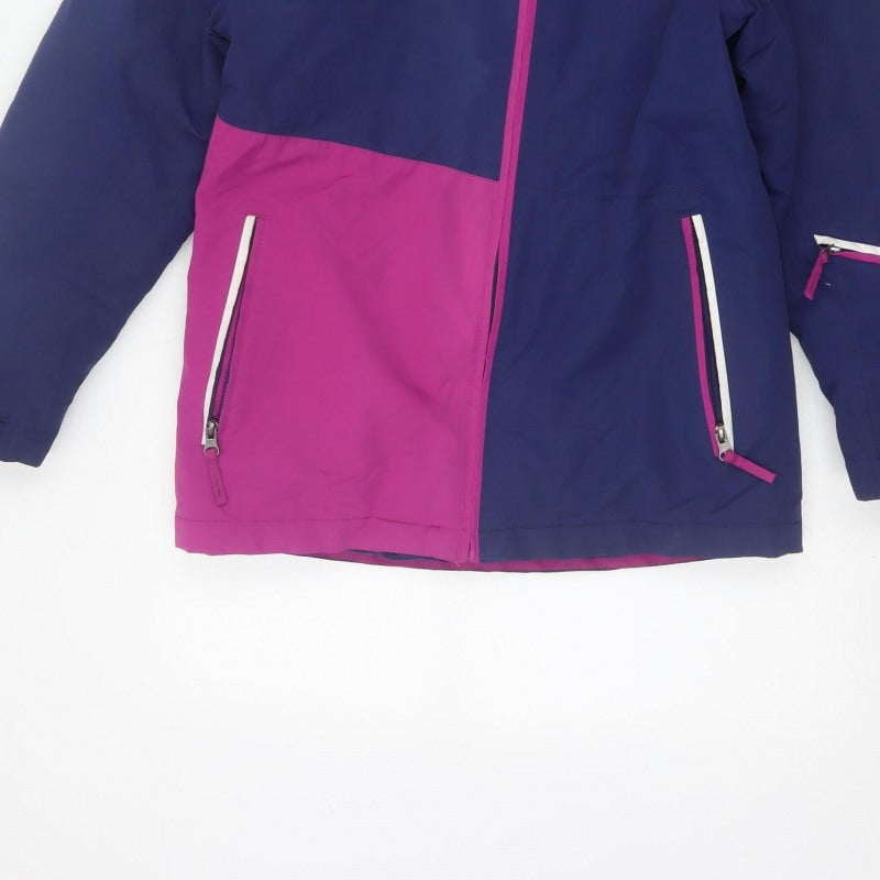 Crane Girls Multicoloured 11-12 Years Ski Jacket Hooded Waterproof