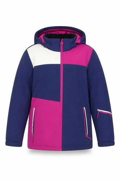 Crane Girls Multicoloured 11-12 Years Ski Jacket Hooded Waterproof