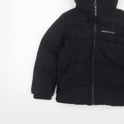 Baker by Ted Baker Boys Black 7 Years Hooded Puffer Jacket