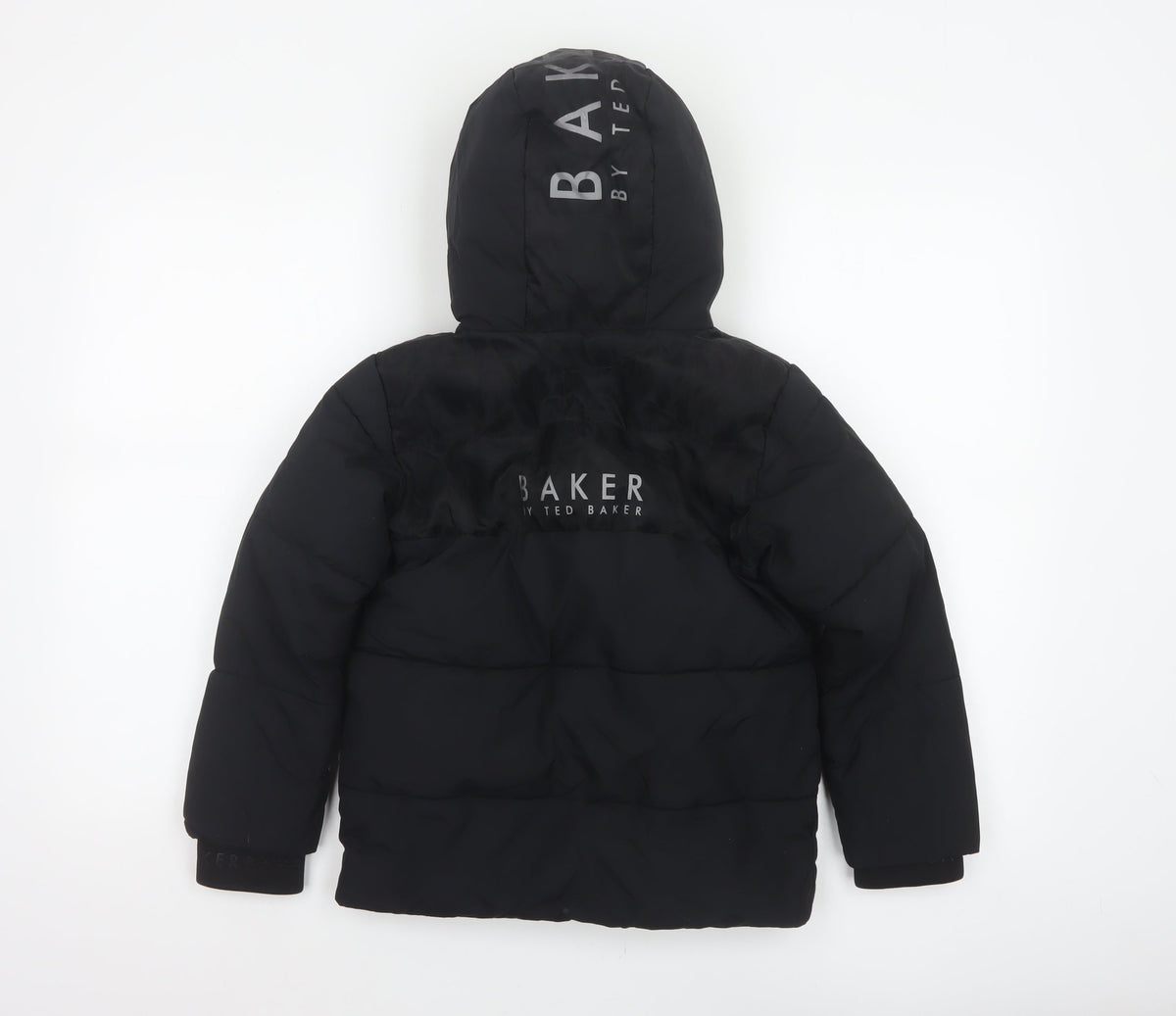 Baker by Ted Baker Boys Black 7 Years Hooded Puffer Jacket