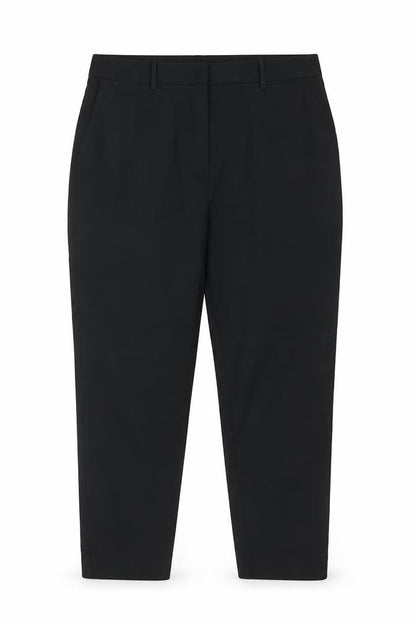 M&S Women Black Size 16 Regular Tapered Tailored Work Trousers