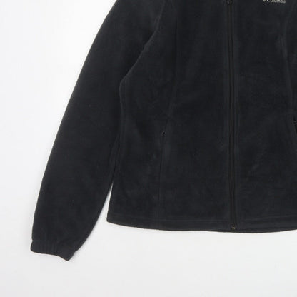 Columbia Women’s Black L Full Zip Fleece Basic Jacket Outdoor