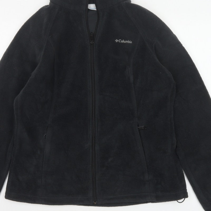 Columbia Women’s Black L Full Zip Fleece Basic Jacket Outdoor