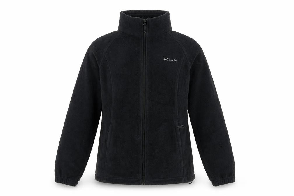 Columbia Women’s Black L Full Zip Fleece Basic Jacket Outdoor