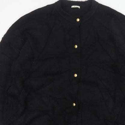 Tu Women’s Black Size 18 Button Front Knit Cardigan Gold Buttons