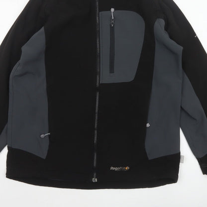 Regatta Men’s Black Grey XL Softshell Windbreaker Jacket