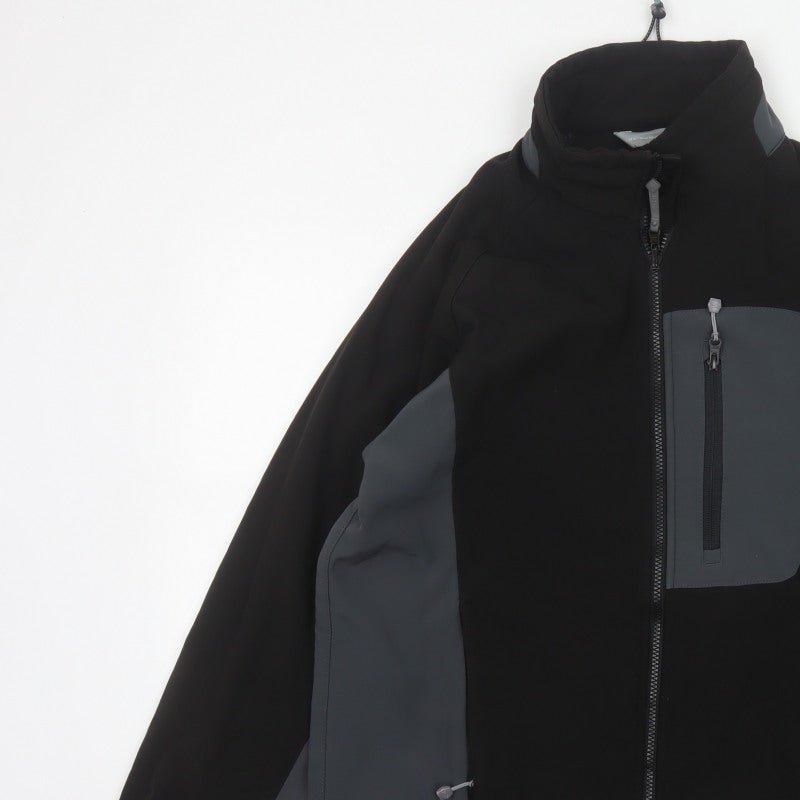 Regatta Men’s Black Grey XL Softshell Windbreaker Jacket