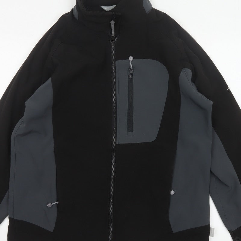 Regatta Men’s Black Grey XL Softshell Windbreaker Jacket