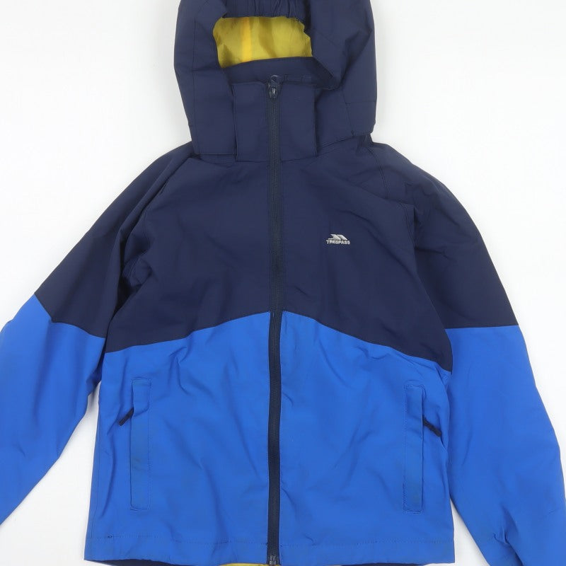 Trespass Boys Blue 9-10 Years Ski Jacket Waterproof Hooded