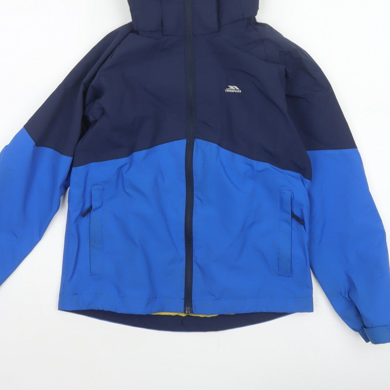 Trespass Boys Blue 9-10 Years Ski Jacket Waterproof Hooded