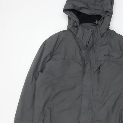 Peter Storm Mens Grey M Hooded Waterproof Insulated Ski Jacket