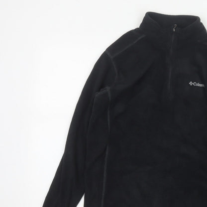 Columbia Men’s Black M 1/4 Zip Fleece Pullover Sweatshirt Outdoor