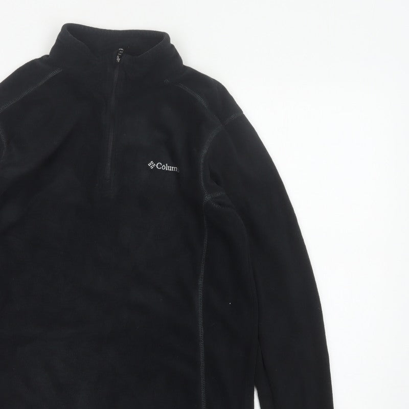 Columbia Men’s Black M 1/4 Zip Fleece Pullover Sweatshirt Outdoor