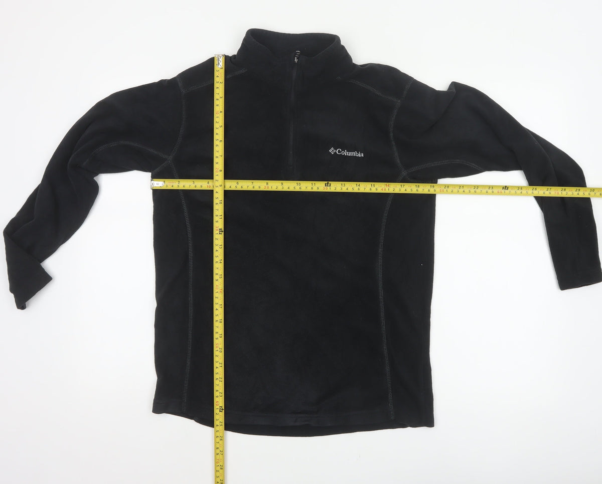 Columbia Men’s Black M 1/4 Zip Fleece Pullover Sweatshirt Outdoor