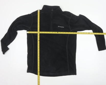 Columbia Men’s Black M 1/4 Zip Fleece Pullover Sweatshirt Outdoor