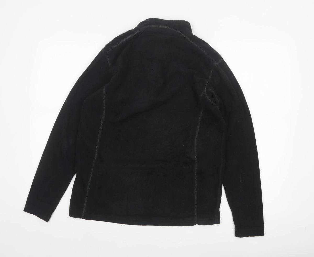 Columbia Men’s Black M 1/4 Zip Fleece Pullover Sweatshirt Outdoor