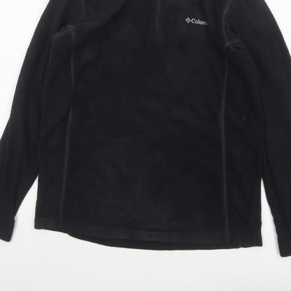 Columbia Men’s Black M 1/4 Zip Fleece Pullover Sweatshirt Outdoor